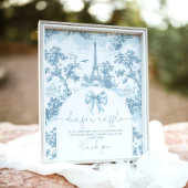 Bonjour bebe Toile de Jouy Luierverloting Poster