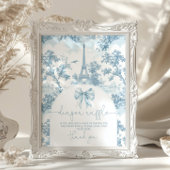 Bonjour bebe Toile de Jouy Luierverloting Poster