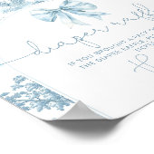 Bonjour bebe Toile de Jouy Luierverloting Poster (Hoek)