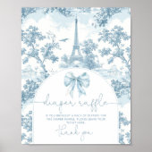 Bonjour bebe Toile de Jouy Luierverloting Poster (Voorkant)