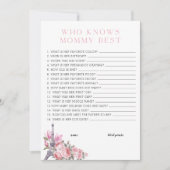 Bonjour Bebe | Wie kent mama het beste Baby shower Kaart (Voorkant)