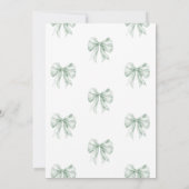 Bonjour Bebes Toile Twins Frans groen Baby shower Kaart (Achterkant)