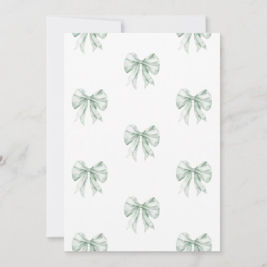 Bonjour Bebes Toile Twins Frans groen Baby shower Kaart (Achterkant)