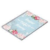 Bonjour Bienvenue Romantisch fraaie Rozen Notitieboek (Linkerzijde)