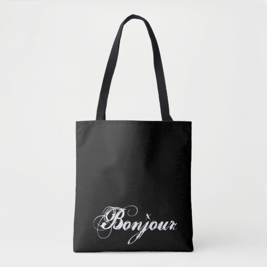 Bonjour Black Canvas tas (Voorkant)