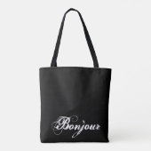 Bonjour Black Canvas tas (Achterkant)
