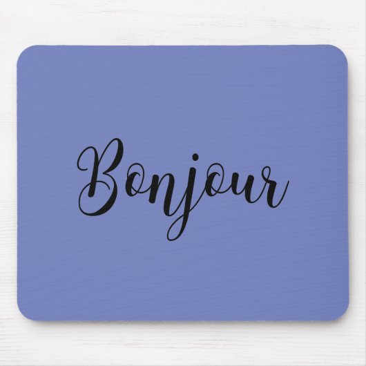 Bonjour-blackText Muismat (Voorkant)