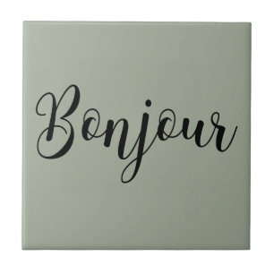 Bonjour-blackText Tegeltje