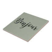 Bonjour-blackText Tegeltje (Zijkant)