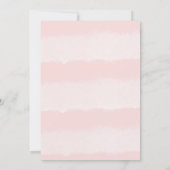 Bonjour Blush Roze Frans Baby shower Uitnodiging (Achterkant)