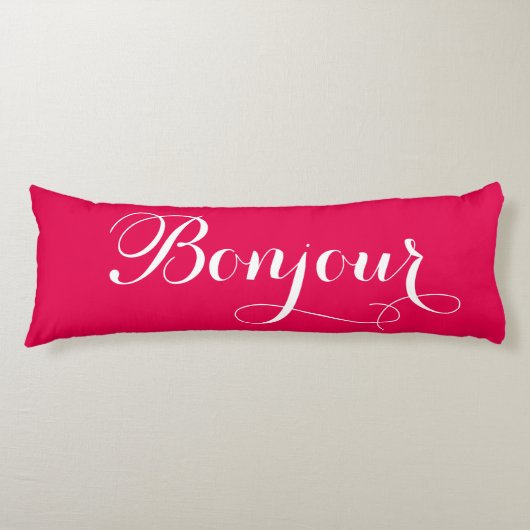 Bonjour Bonsoir Body Pillow Lichaamskussen (Voorkant)