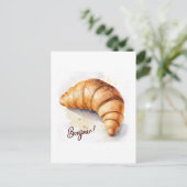 Bonjour. Briefkaart (Staand voorkant)