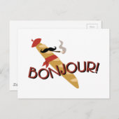 Bonjour. Briefkaart (Voorkant / Achterkant)
