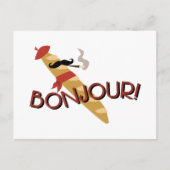Bonjour. Briefkaart (Voorkant)