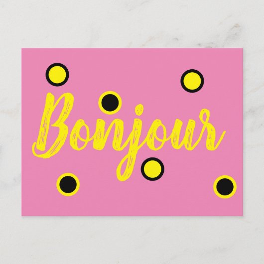 Bonjour Briefkaart (Voorkant)