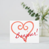 Bonjour Briefkaart (Staand voorkant)