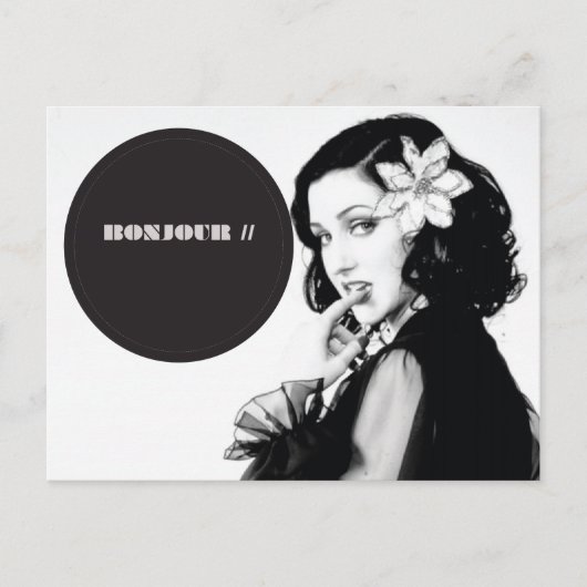 Bonjour Briefkaart (Voorkant)