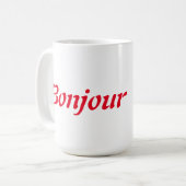 Bonjour Coffee/tea Mok (Voorkant links)