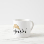 Bonjour Croissant franse banketbakkerij Espresso Kop (Voorkant rechts)