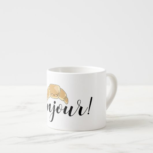 Bonjour Croissant franse banketbakkerij Espresso Kop (Voorkant rechts)