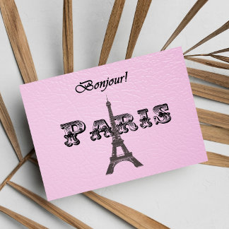  Bonjour Eiffeltoren Briefkaart