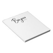 Bonjour | Elegant en modern Frans script Notitieblok (Schuin)