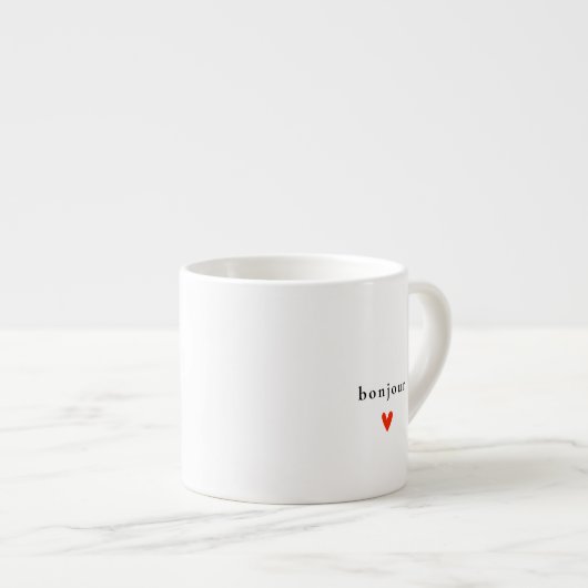 Bonjour Emily in Parijs geïnspireerd Espresso Kop (Voorkant rechts)