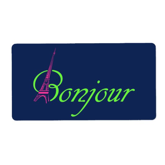 Bonjour Etiket (Voorkant)