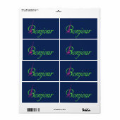 Bonjour Etiket (Full Sheet)