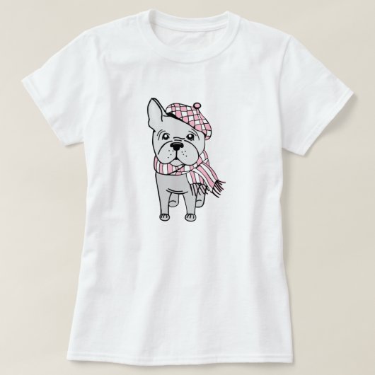 Bonjour Fancy French Bulldog T-Shirt (Design voorkant)