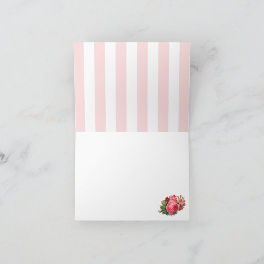 Bonjour, Franse geïnspireerde Note Kaart (Binnen)