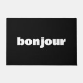 BONJOUR Franse moderne minimalistische typografie Deurmat (Voorkant)