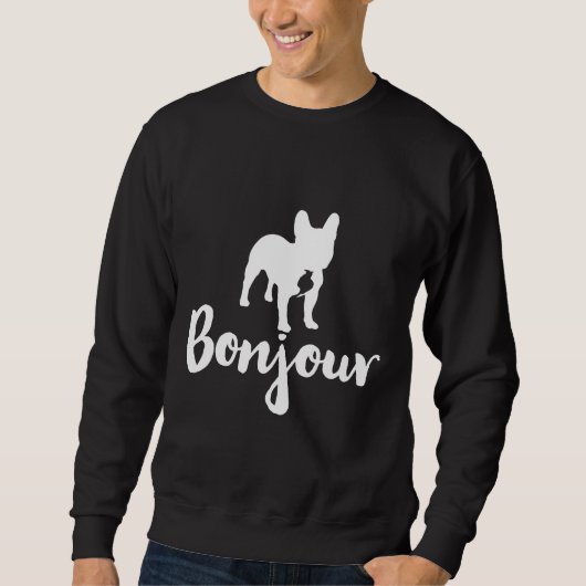 Bonjour French Bulldog Trui (Voorkant)