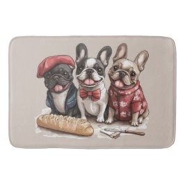 Bonjour French Bulldogs Badmat