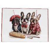 Bonjour French Bulldogs Groot Cadeauzakje (Achterkant)