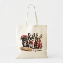 Bonjour French Bulldogs Tote Bag