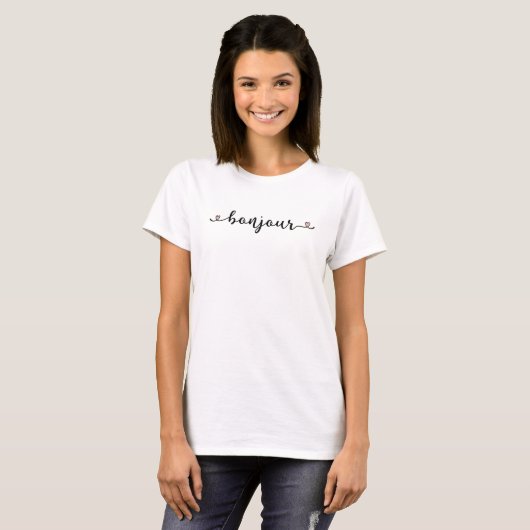 Bonjour French Design T-shirt (Voorkant volledig)