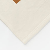 Bonjour French Hallo Groovy Brown Typografie Fleece Deken (Hoek)