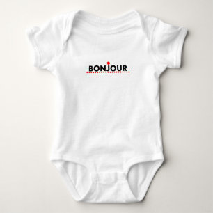 Bonjour, goedemorgen in het Frans, grappig cadeaui Romper