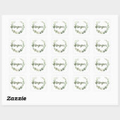 Bonjour Hallo French Vierkante Sticker (Vel)