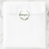 Bonjour Hallo French Vierkante Sticker (Tas)