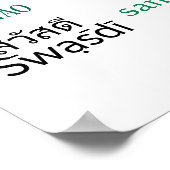 Bonjour Hallo vele talen op het wereldreizen kleur Poster (Hoek)