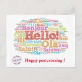 Bonjour Happy postcrossover. Briefkaart (Voorkant)