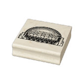 Bonjour, Hi Landmark Wood Art Stamp Rubberstempel (Stempel)