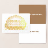 Bonjour, Hi New Home Gefeliciteerd Folie Kaarten (Display)