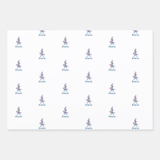 Bonjour-inpakpapier Inpakpapier Vel (Voorkant 2)