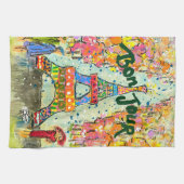 "Bonjour" Kitchen Towel Theedoek (Horizontaal)