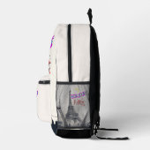 Bonjour Kleurrijke Parijs Bedrukte Rugzak (Rechts)