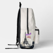 Bonjour Kleurrijke Parijs Bedrukte Rugzak (Links)
