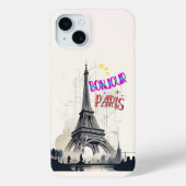 Bonjour Kleurrijke Parijs Case-Mate iPhone Case (Achterkant)